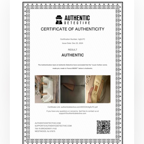 LOUIS VUITTON Vernis Reade PM Perle - Picture 10 of 10